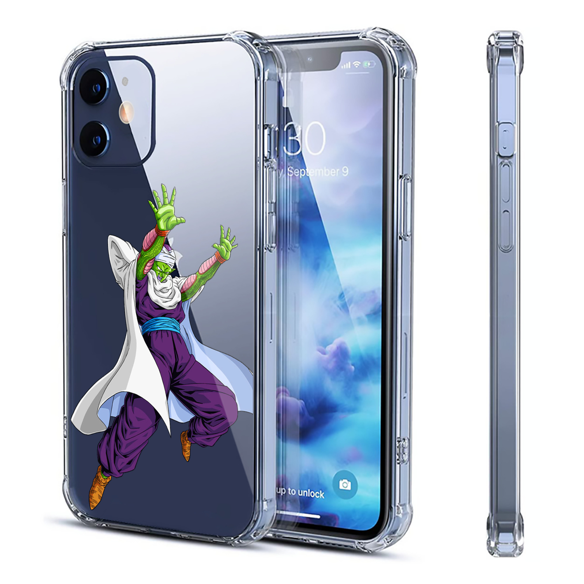 （画像用） ドラゴンボール ピッコロ DRAGON BALL Piccolo 【iPhone 12シリーズ対応】透明スマホケース（クリアソフトケース）